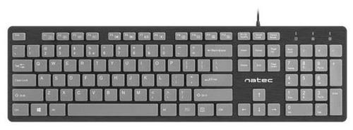 Tastatura natec discus, usb, us layout (negru/gri)