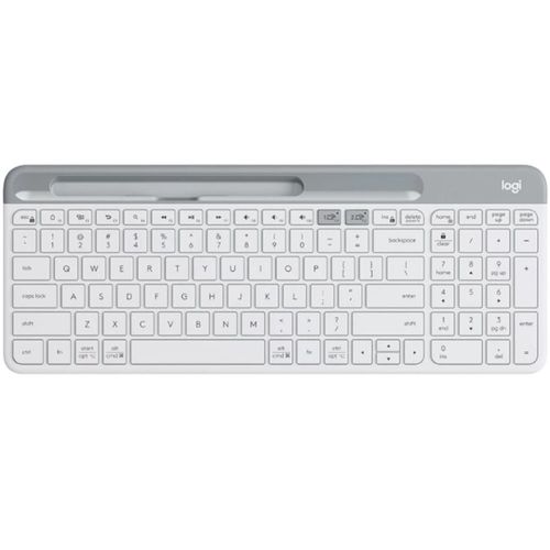 Tastatura wireless logitech k580 slim, bluetooth (alb)