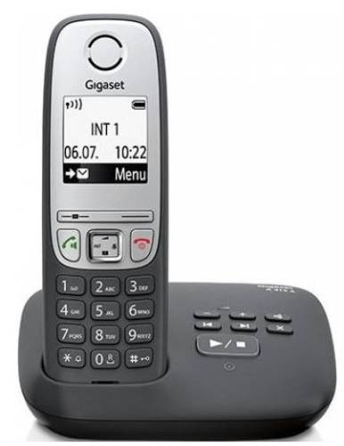 Telefon dect fara fir gigaset a415a, caller id (negru)