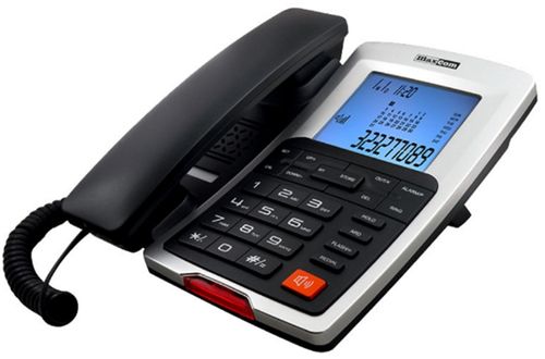 Telefon fix maxcom kxt709 (negru/argintiu)