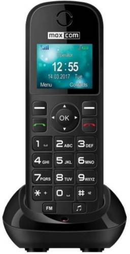 Telefon fix maxcom mm35d, single sim, 2g (negru)
