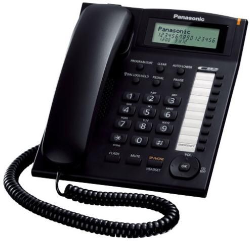 Telefon fix panasonic kx-ts880fx (negru)