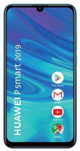 Telefon mobil huawei p smart (2019), procesor hisilicon kirin 710, octa core 2.2ghz/ 1.7ghz, ips lcd capacitive touchscreen 6.21inch, 3gb ram, 64gb flash, camera duala 13mp + 2mp, 4g, wi-fi, dual sim, android (albastru)