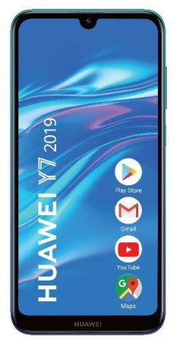 Telefon mobil huawei y7 2019, procesor qualcomm 450, octa-core, ips capacitive touchscreen 6.26inch, 3gb ram, 32gb flash, camera 13+2mp, 4g, wi-fi, dual sim, android (albastru)