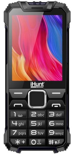 Telefon mobil ihunt i1 3g 2020, ecran tft 2.8inch, 2mp, radio fm, bluetooth, lanterna, 3g, dual sim (negru)