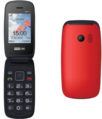 Telefon mobil maxcom comfort mm817, ecran 2.4inch, 32 gb, 2g, dual sim (rosu)
