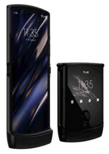 Telefon mobil motorola razr, procesor snapdragon 710 octa-core 2.2ghz/1.7ghz, foldable p-oled capacitive touchscreen 6.2inch, 6gb ram, 128gb flash, camera duala 16mp + tof 3d, wi-fi, 4g, single sim, android (negru)