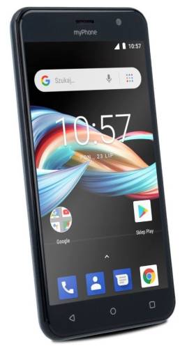 Telefon mobil myphone fun6 lite, ecran 5inch, 512 mb ram, 8gb flash, 2mp, wi-fi, 3g, android, dual sim (negru)