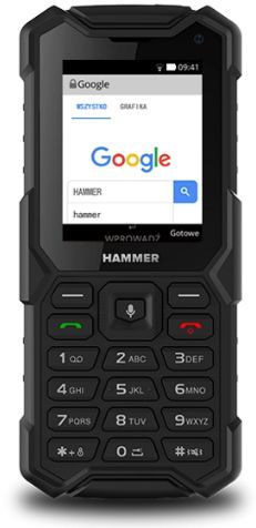 Telefon mobil myphone hammer 5 smart, 512 mb ram, 4 gb flash, 2mp, 4g, dual sim (negru)