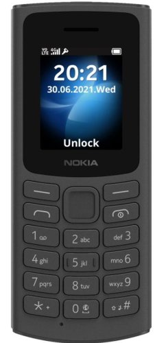 Telefon mobil nokia 105, dual sim, 4g (negru)