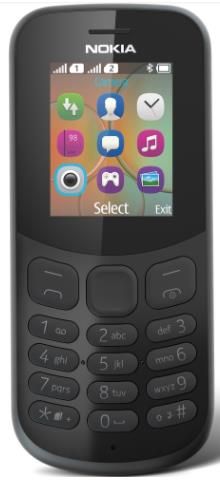 Telefon mobil nokia 130 (2017), dual sim (negru)