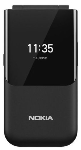 Telefon mobil nokia 2720 flip, ecran 2.8inch, 512 mb ram, 4 gb flash, single sim (negru)