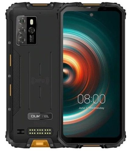  telefon mobil oukitel wp10, procesor mediatek dimensity 800 octa-core, fhd+ 6.67inch, 8gb ram, 128gb flash, camera quad 48+13+2+2mp, wi-fi, 5g, dual sim, android (negru/portocaliu)