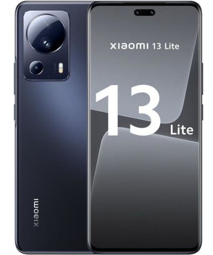 Telefon mobil xiaomi 13 lite, procesor octa-core qualcomm sm7450-ab snapdragon 7 gen 1, amoled touchscreen 6.55inch, 8gb ram, 256gb flash, camera tripla 50+8+2mp, wi-fi, 5g, dual sim, android (negru)
