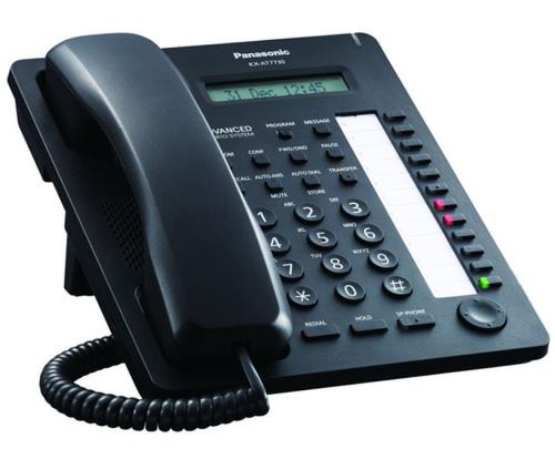 Telefon proprietar panasonic kx-at7730neb, analogic (negru)