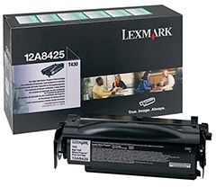 Toner lexmark 12a8425 (negru - de mare capacitate - program return)