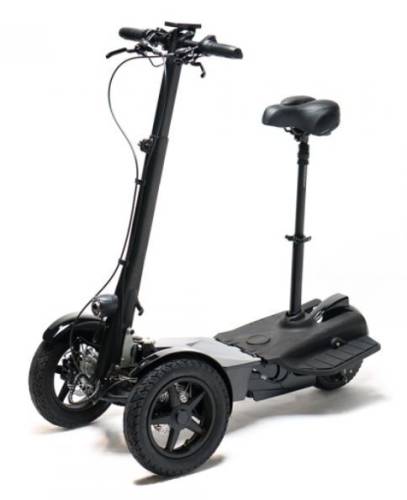 Tricicleta electrica freewheel city go, viteza maxima 25 km/h, autonomie 35 km, motor 800 w (negru)