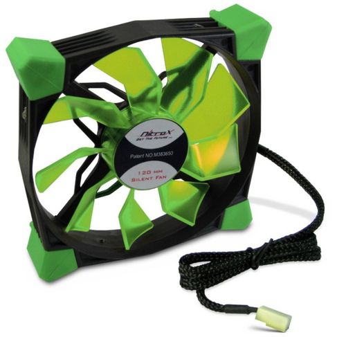 Ventilator inter-tech cobanitrox extended n-120-gr, 120mm (led verde)