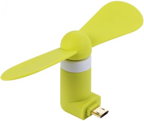 Ventilator mini portabil benks, microusb, reversibil (verde)