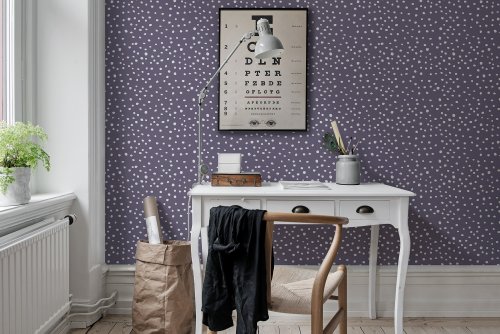 Foto tapet rebel dot, violet, personalizat, rebel walls 
