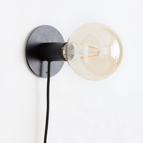 Groovymagnets Lampă cu bec inclus pentru tapet magnetic - negru