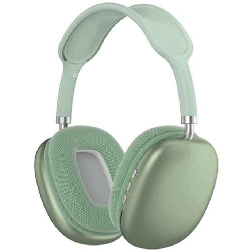 Casti over-ear wireless nytro p9, bluetooth 5.0, bass, 40mm, aux, radio fm, green