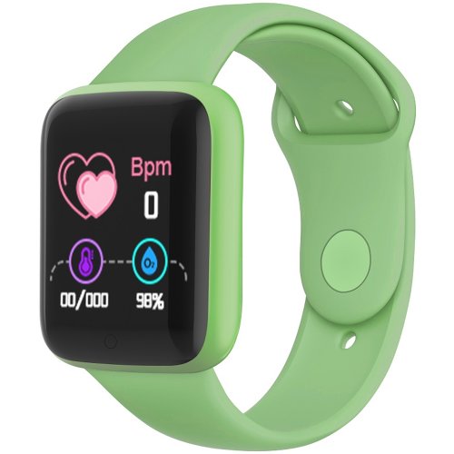 Fitpro Ceas smartwatch l18, bluetooth, pedometru, monitorizare somn si activitati, notificari, green