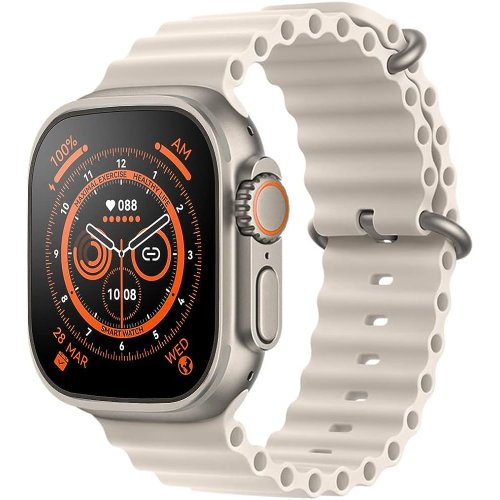 Hryfine Ceas smartwatch s8 ultra max, 49mm touchscreen, senzori monitorizare, functie telefon, grey