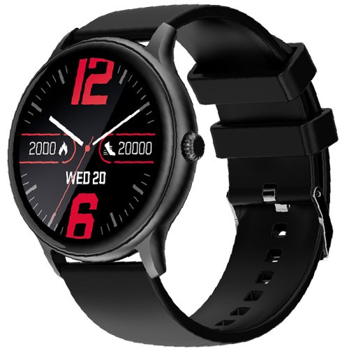 Maxlife Ceas smartwatch sw-100, pedometru, monitorizare somn si sanatate, notificari, bluetooth 5.1, black