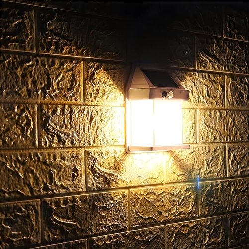 Lampa solara bec de perete led cu senzor de miscare