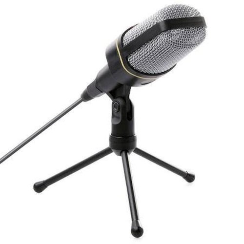 Microfon profesional andowl qy-920, vlogging si podcast, negru