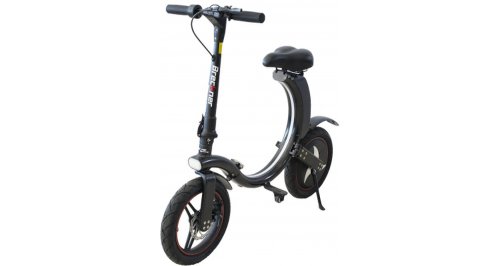 Bicicleta electrica pliabila breckner, 350 w, 6ah, culoare negru, roti 14, autonomie 10-22 km, greutate neta/bruta 20/22.5 kg