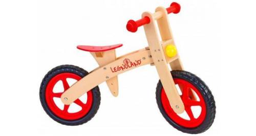 Bicicleta fara pedale din lemn globo legnoland 35483 pentru copii