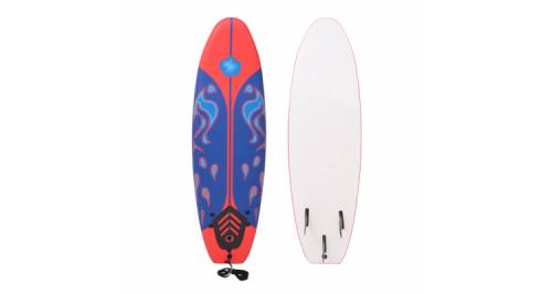 Placa de surf 175 cm, albastru si rosu