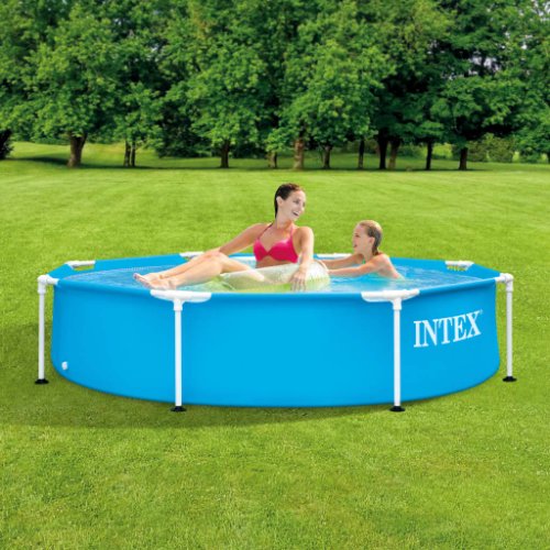 Intex piscină cu cadru de metal, 244 x 51 cm