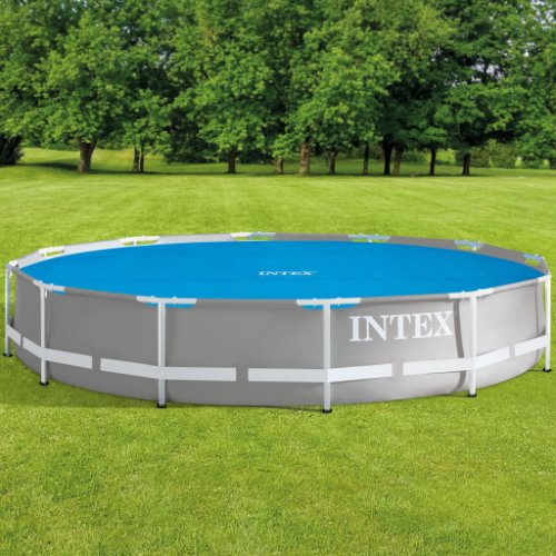Intex prelată solară piscină, albastru, 366 cm, polietilenă
