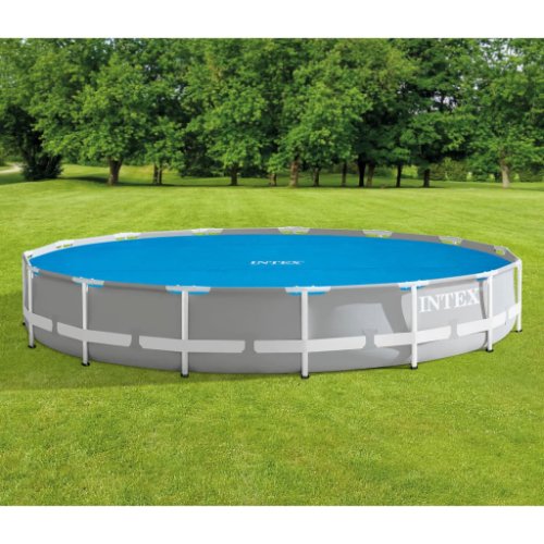 Intex prelată solară piscină, albastru, 457 cm, polietilenă