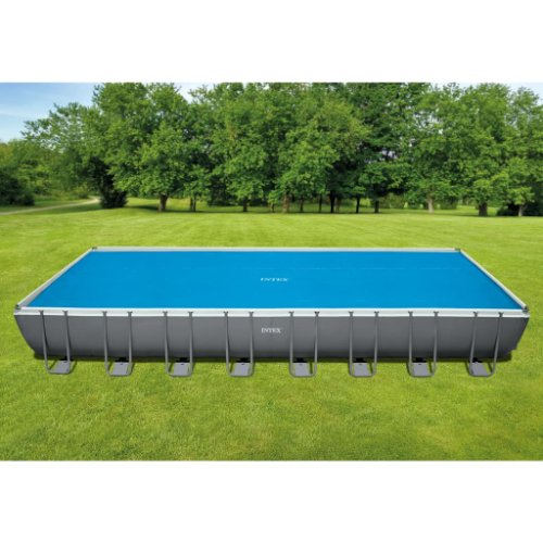 Intex prelată solară piscină, albastru, 975x488 cm, polietilenă