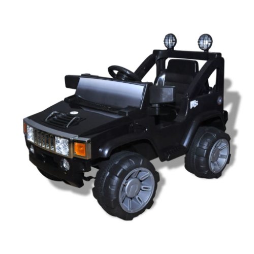 Vidaxl Mașină de jucărie electrică pentru copii, negru