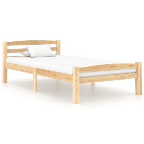 Vidaxl cadru de pat, 100x200 cm, lemn masiv de pin