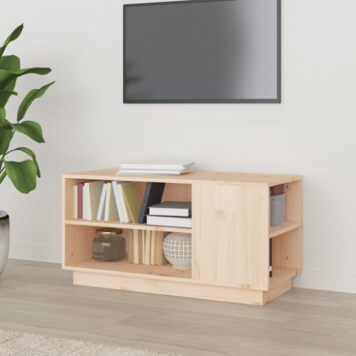 Vidaxl comodă tv, 80x35x40,5 cm, lemn masiv de pin
