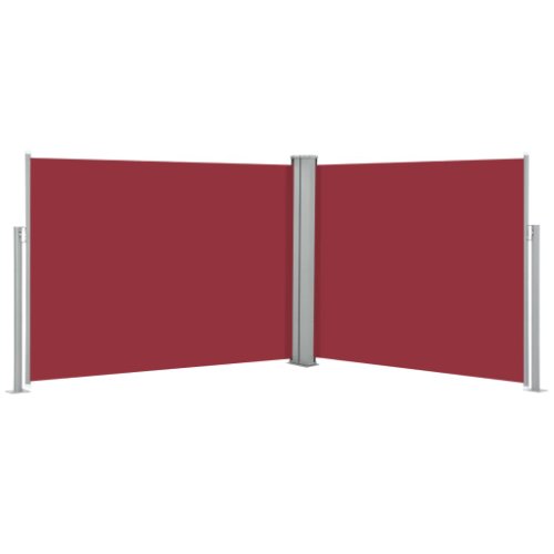 Vidaxl copertină laterală retractabilă, roșu, 170 x 1000 cm