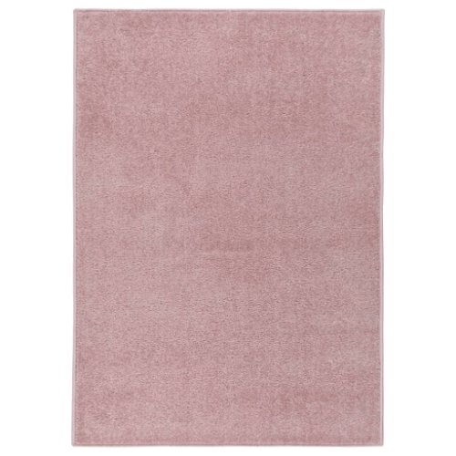 Vidaxl covor cu fire scurte, roz, 240x340 cm