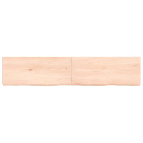 Vidaxl poliță de perete, 140x30x6 cm, lemn masiv de stejar netratat