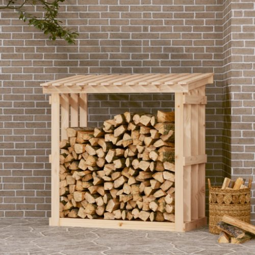 Vidaxl rastel pentru lemne de foc, 108x64,5x109 cm, lemn masiv pin