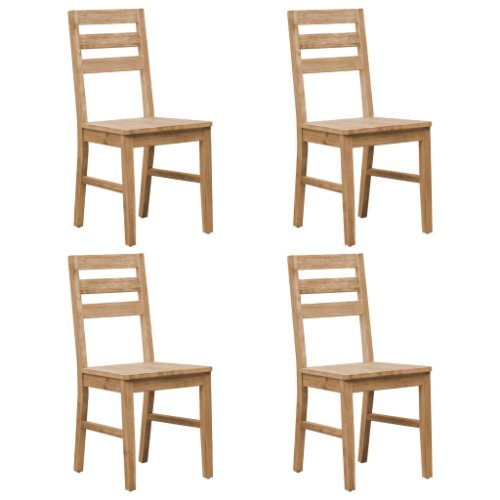 Vidaxl scaune de bucătărie, 4 buc., lemn masiv de acacia