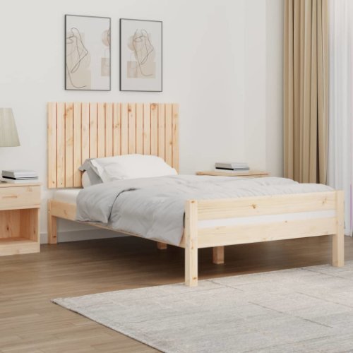 Vidaxl tăblie de pat pentru perete, 108x3x60 cm, lemn masiv de pin