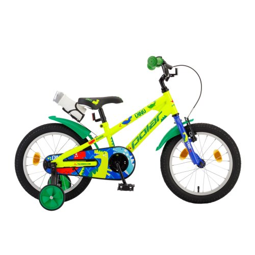 Bicicleta copii polar 2023 dino - 16 inch, verde