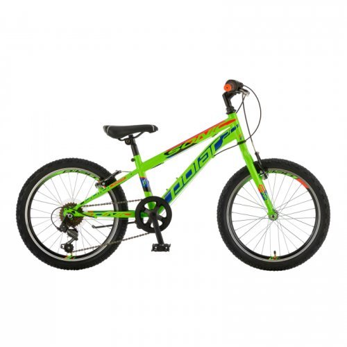 Bicicleta copii polar sonic - 20 inch, verde-portocaliu