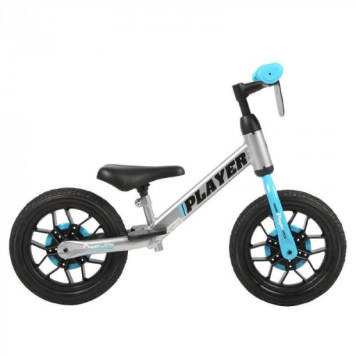 Bicicleta copii qplay player - 12 inch, albastru